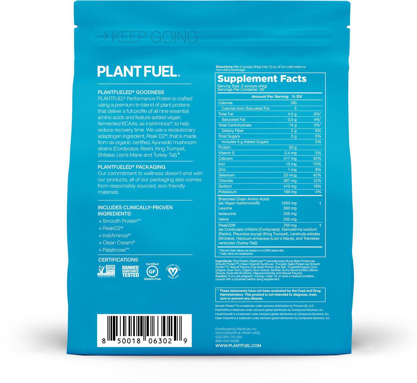 PLANT FUEL Performance Protein – 20 Servings product image
