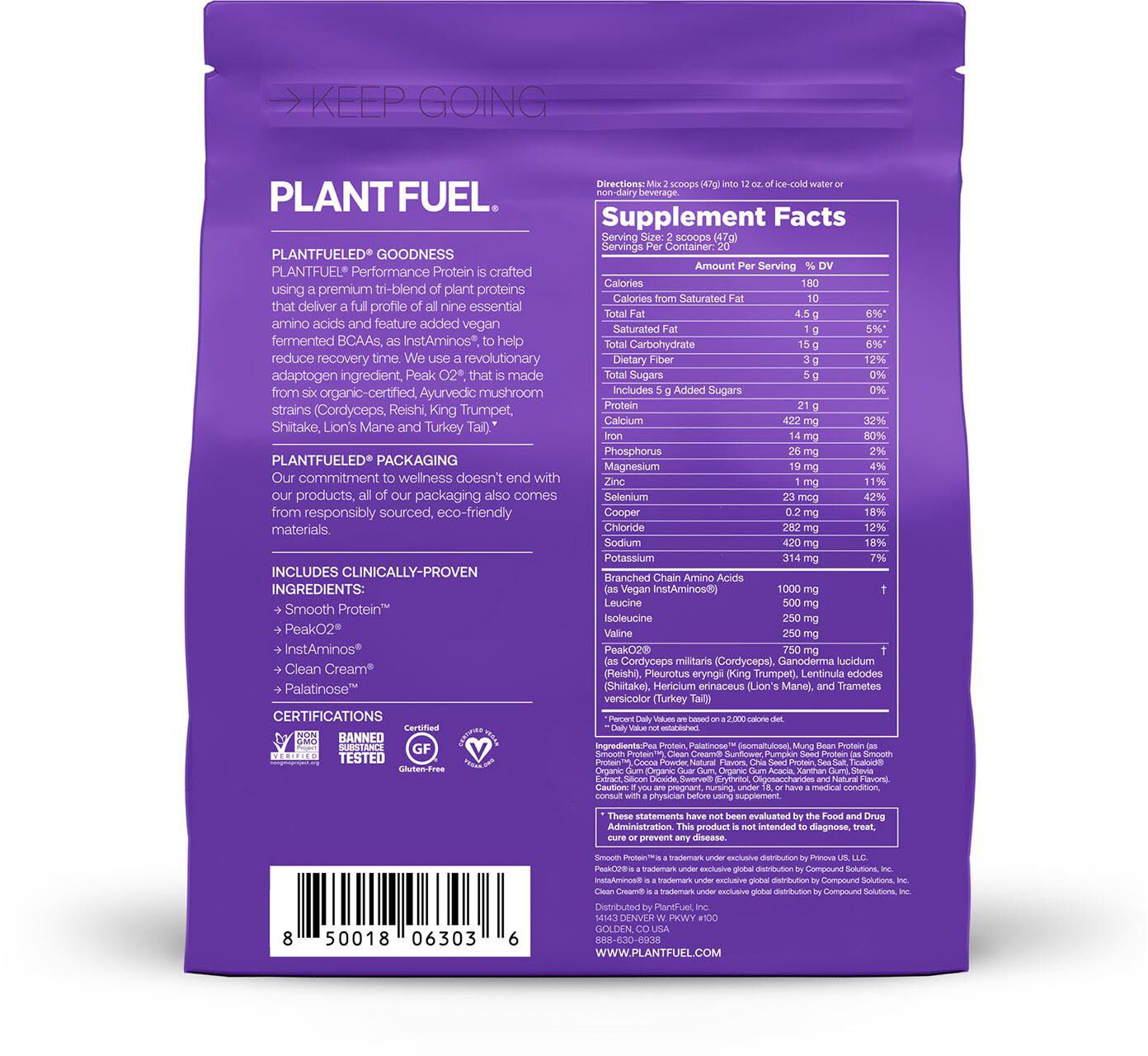 PLANT FUEL Performance Protein – 20 Servings product image
