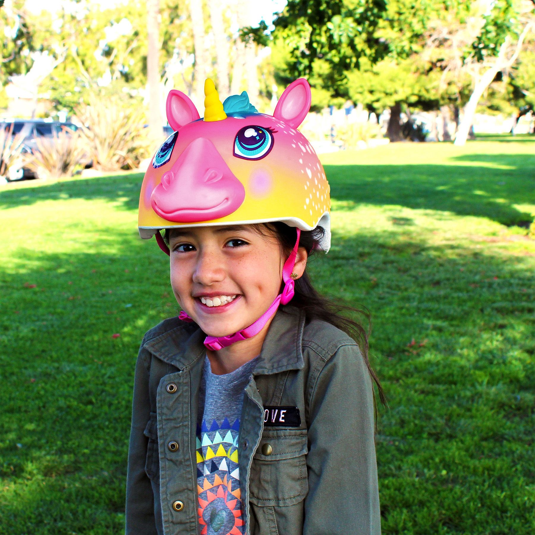 Raskullz Youth Super Rainbow Corn Fit System Bike Helmet product image