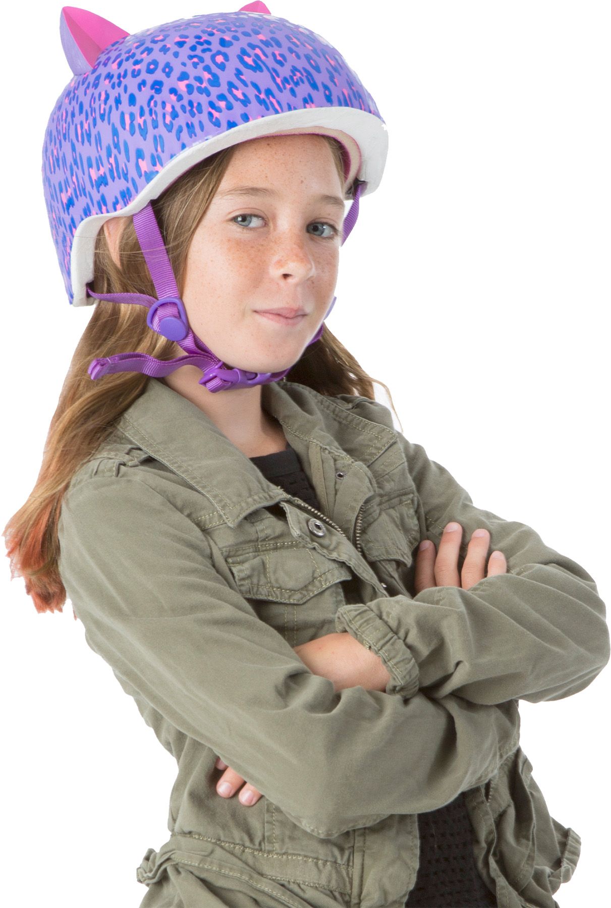 Krash Youth Leopard Kitty Fit System Bike Helmet product image