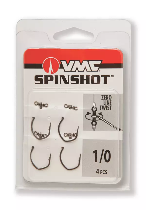 VMC Spinshot Drop Shot Hook, VMC Size 6, VMC hooks, VMC Spinshot Hooks, VMC  Dropshot, VMC Bass Hooks, Bass Drop Shot