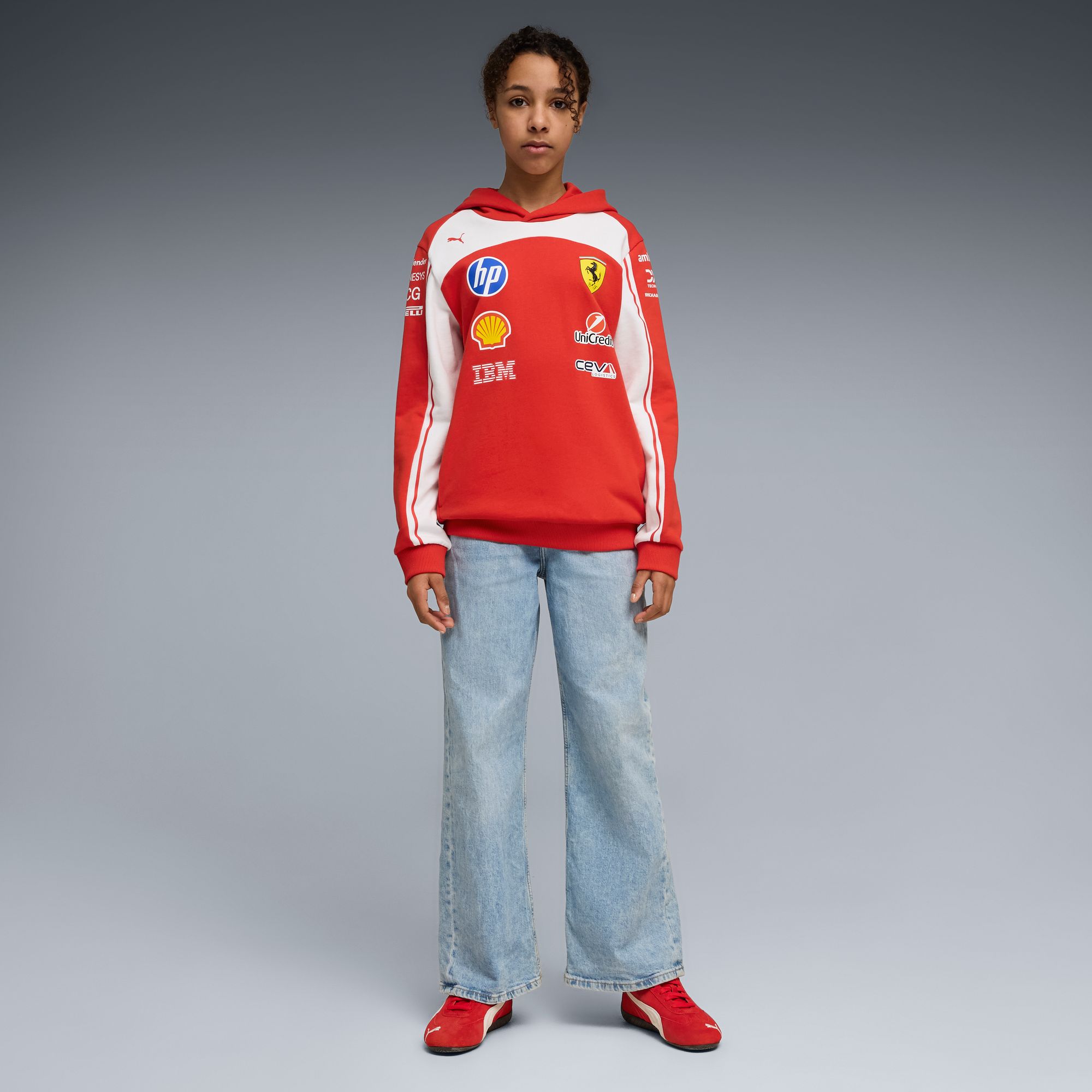 PUMA Youth F1 Ferrari Red Pullover Hoodie product image