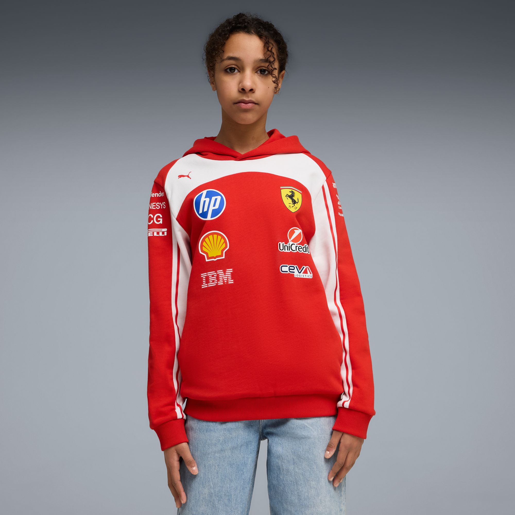 PUMA Youth F1 Ferrari Red Pullover Hoodie product image