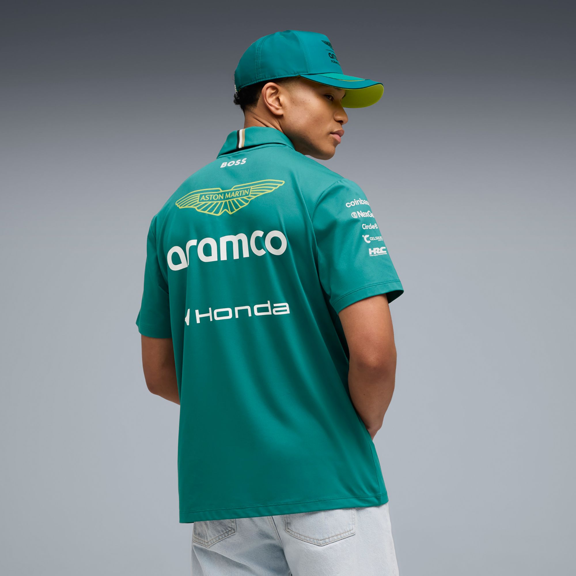 PUMA Men's F1 Ashton Martin Green Replica Polo product image