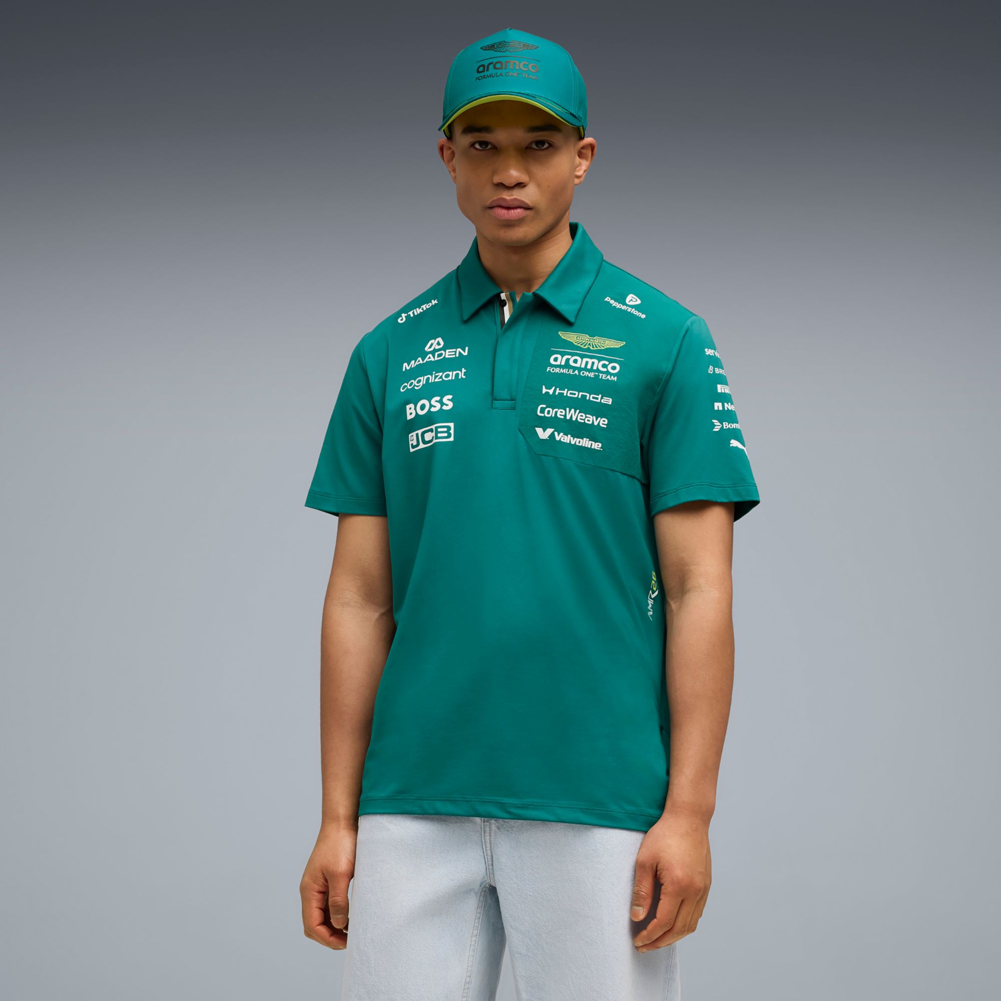 PUMA Men's F1 Ashton Martin Green Replica Polo product image