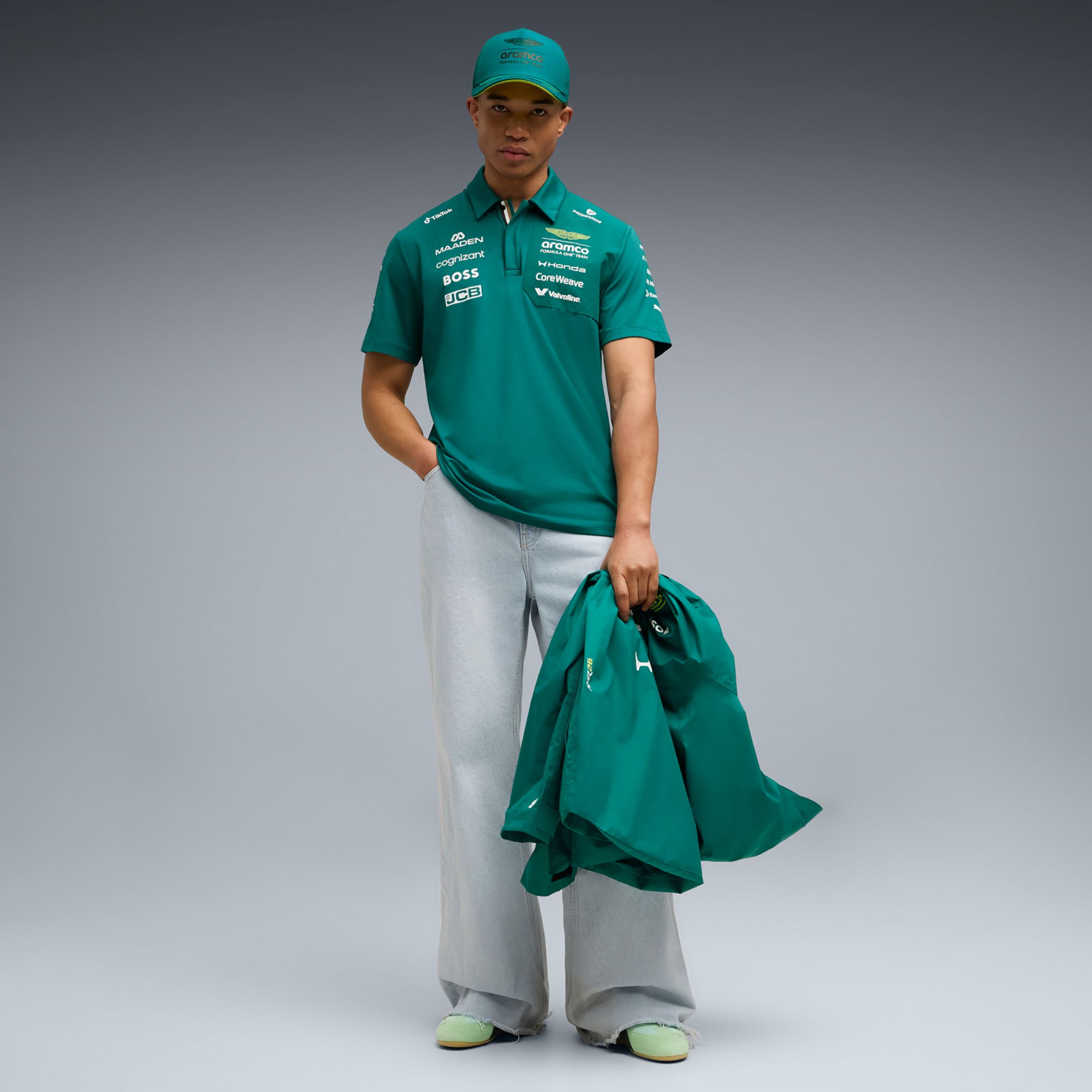 PUMA Men's F1 Ashton Martin Green Replica Polo product image