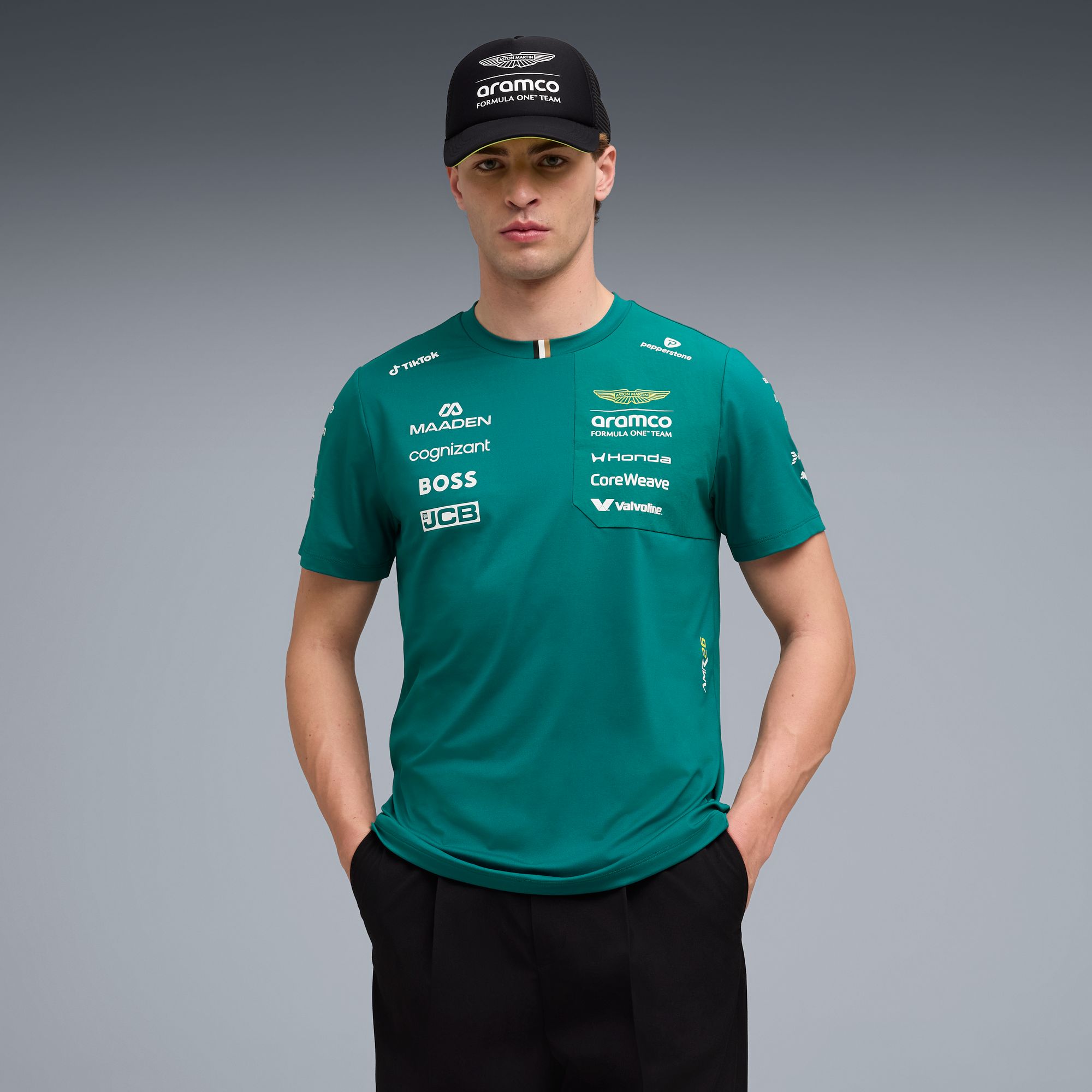 PUMA Adult F1 Aston Martin Green Team T-Shirt product image