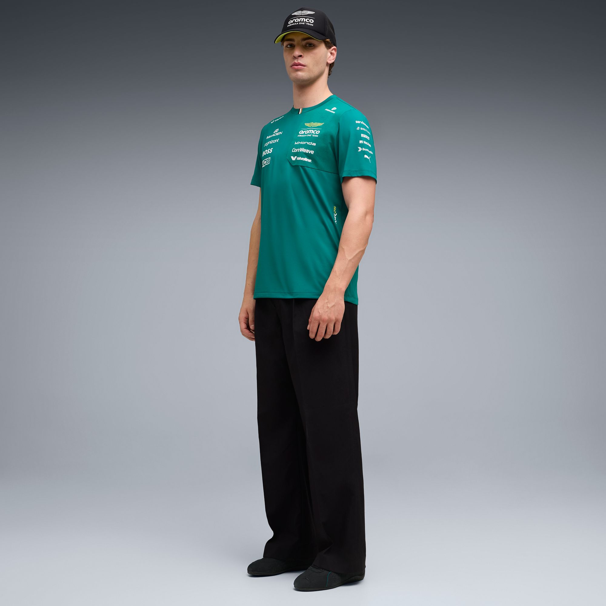 PUMA Adult F1 Aston Martin Green Team T-Shirt product image