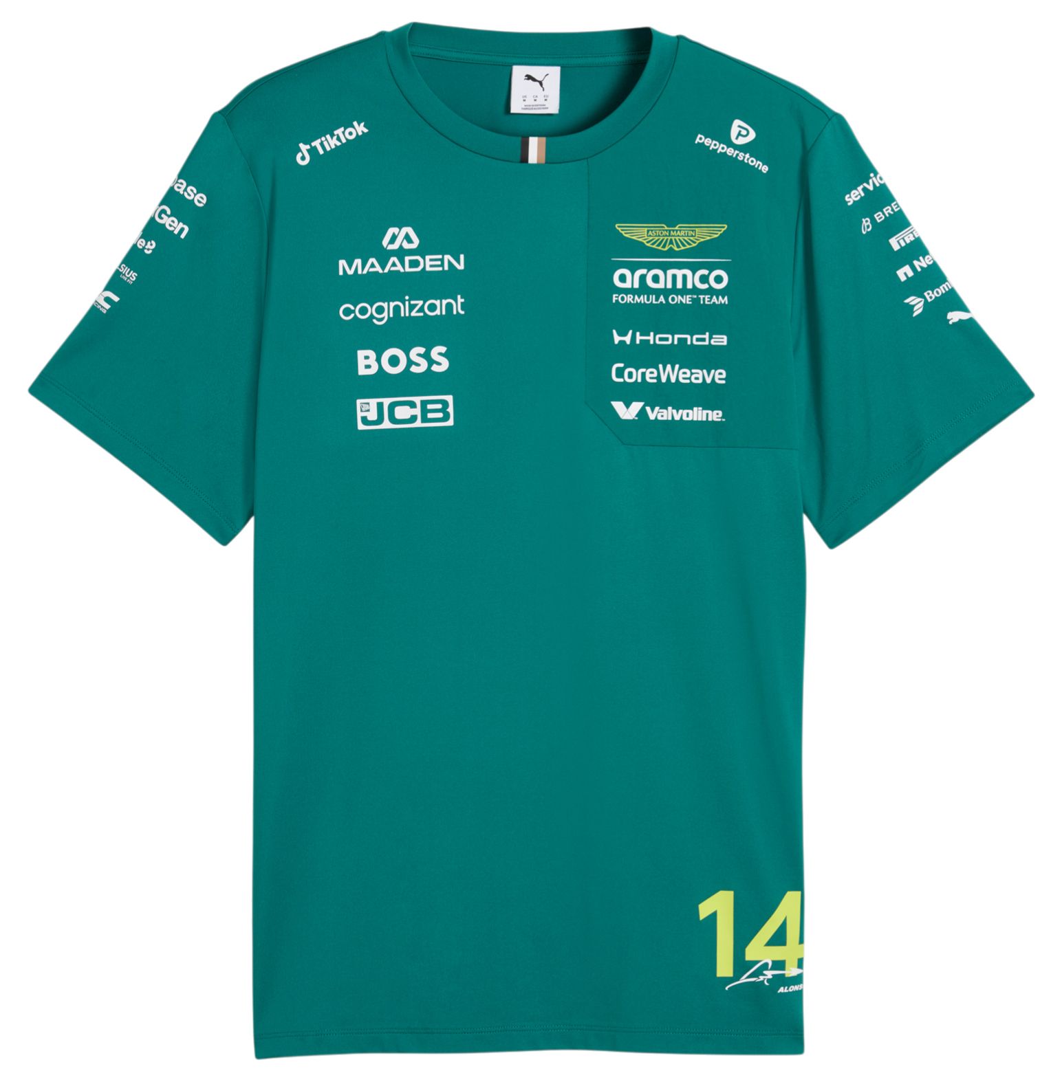 PUMA Men's F1 Ashton Martin Green Team T-Shirt product image
