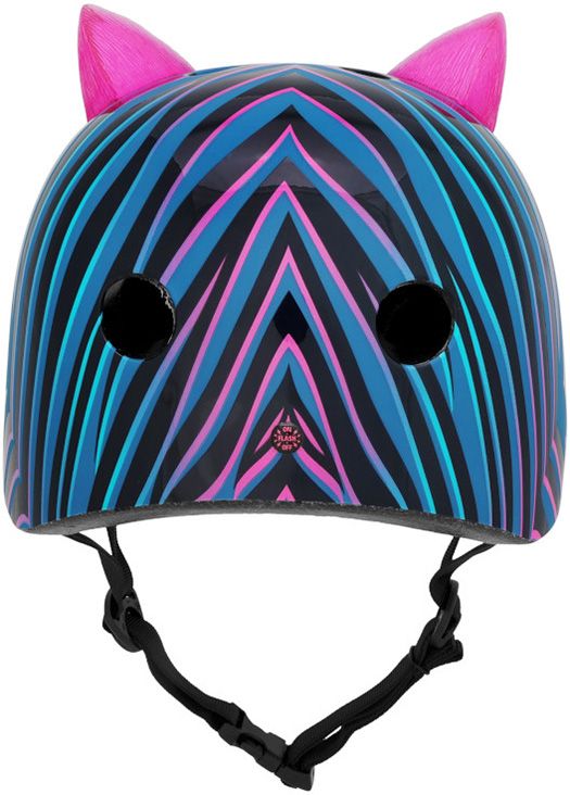 Krash Youth Neon Stripes LED Bike Helmet product image