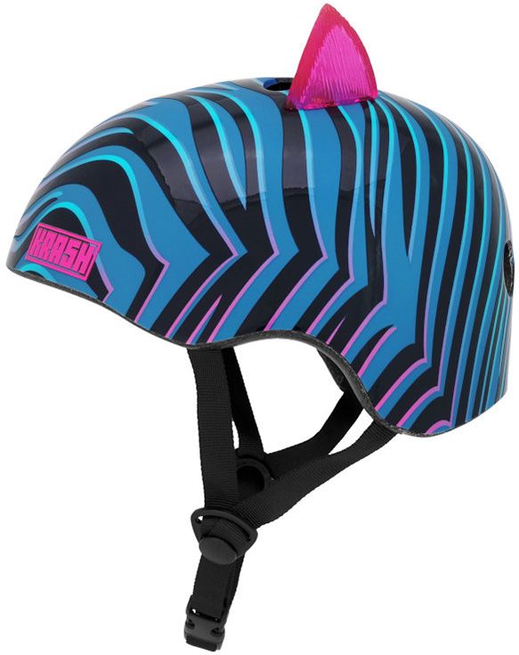 Krash Youth Neon Stripes LED Bike Helmet product image