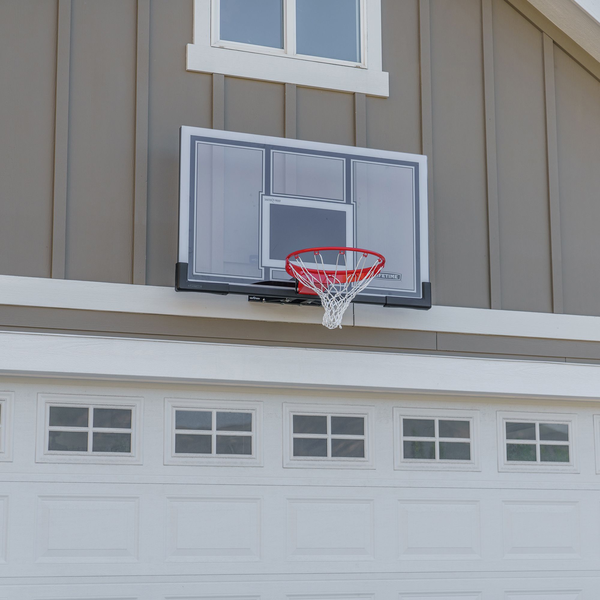 Lifetime 54 in. Mounted Backboard and Rim Combo