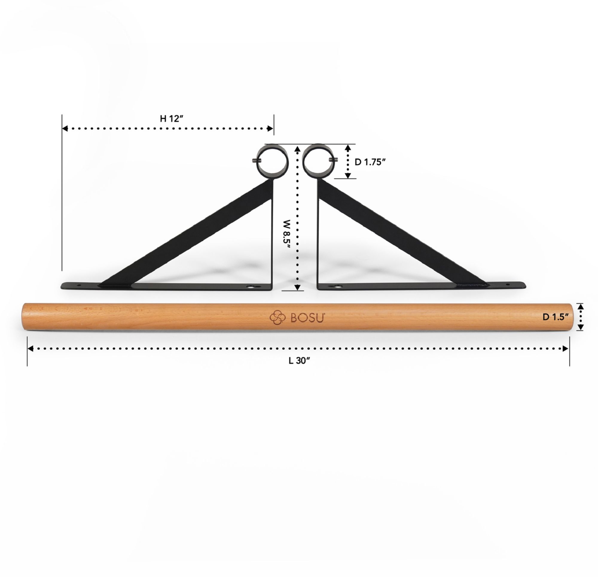 BOSU Wall Mount Balance Bar product image