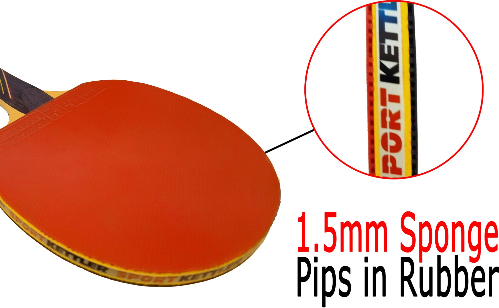 Kettler GTX 85 Table Tennis Paddle 4-Player Set product image