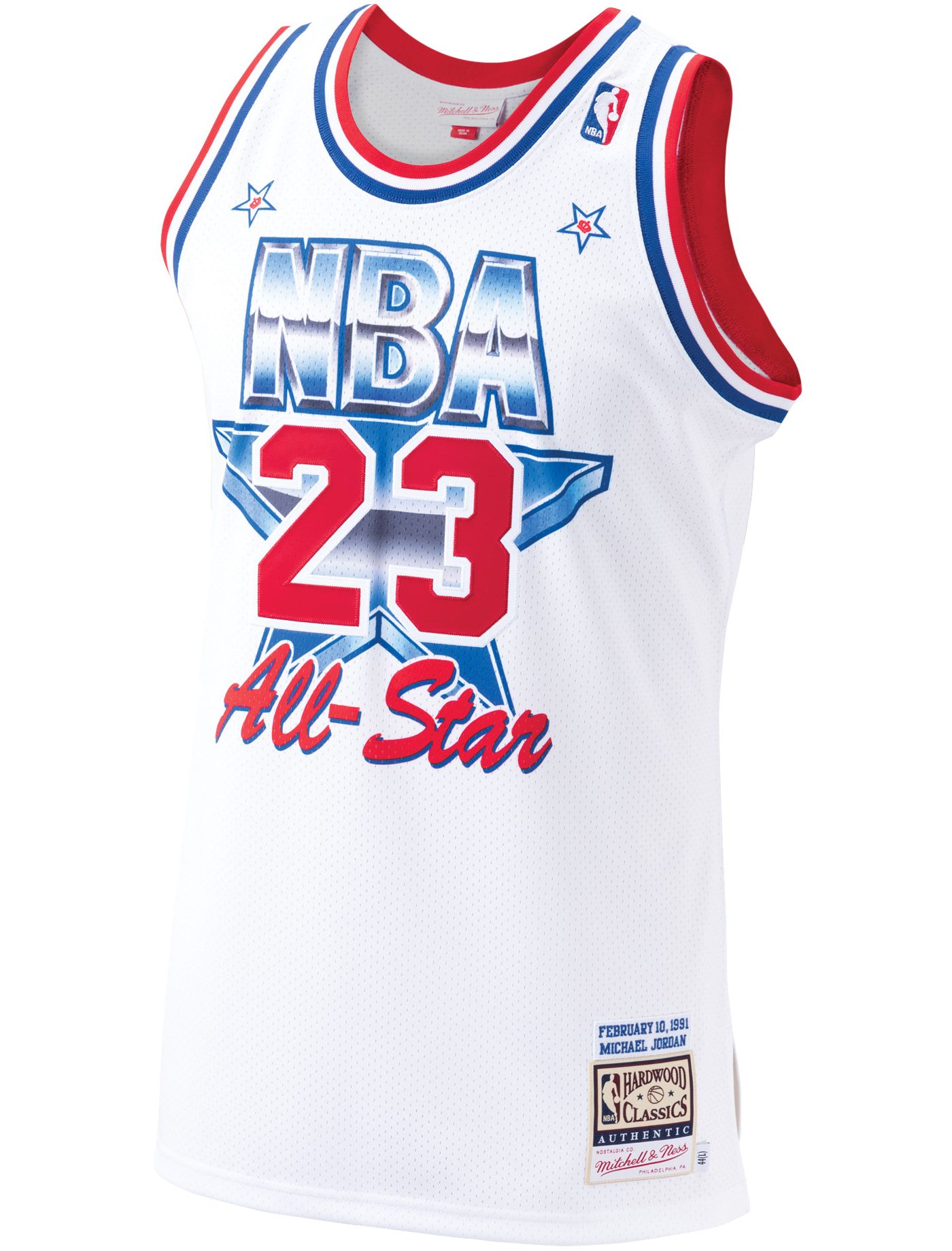 Mitchell Ness Men s Michael Jordan 23 Authentic 1991 NBA All Star White Jersey Dick s Sporting Goods