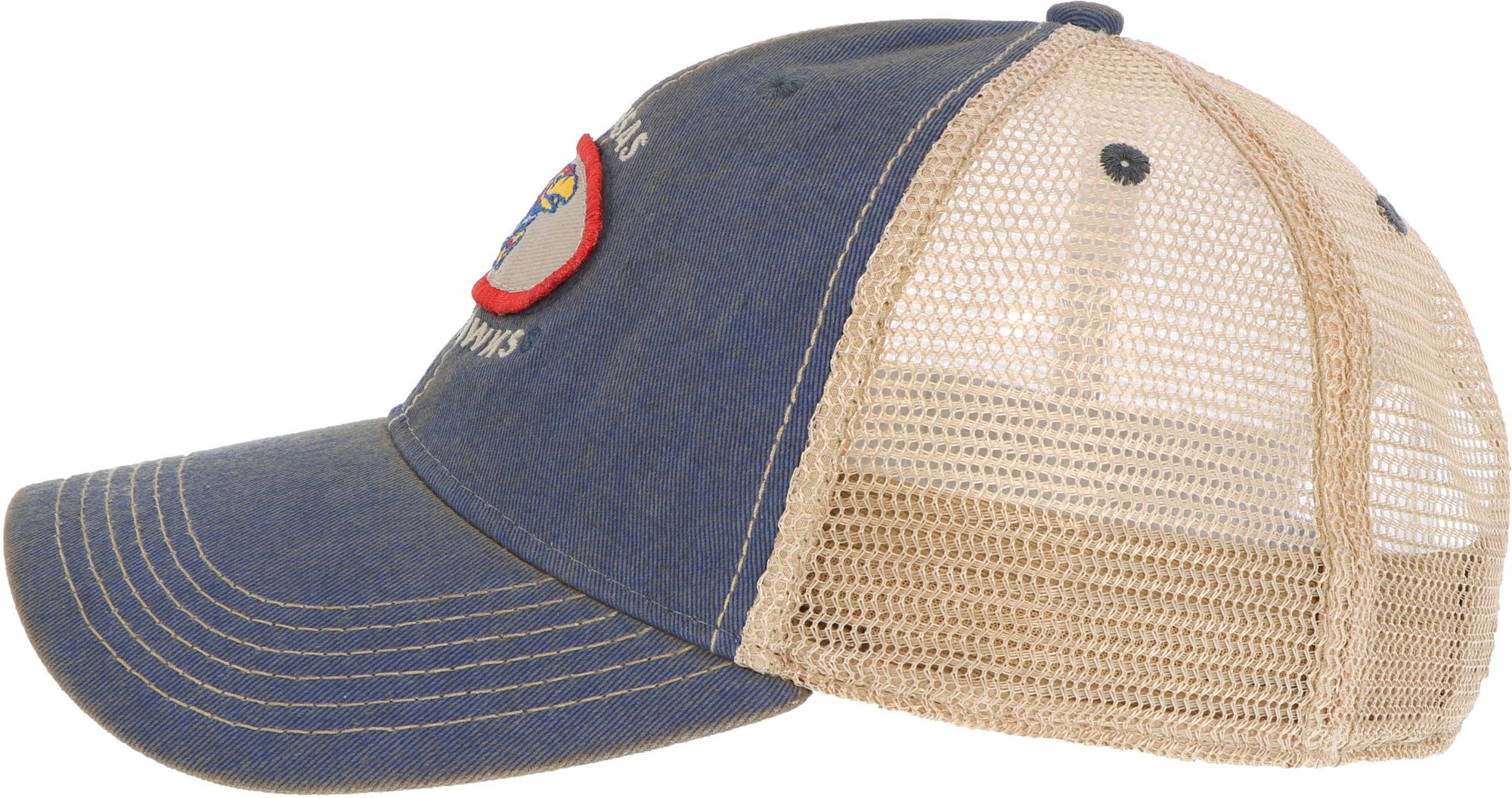 League-Legacy Men's Kansas Jayhawks Blue Old Favorite Adjustable Trucker Hat product image