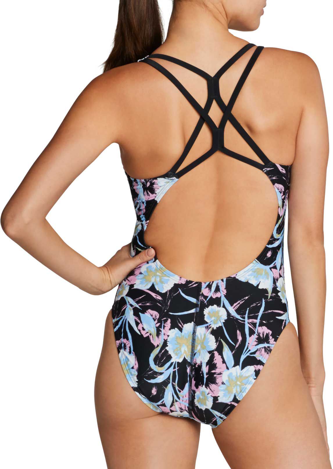Speedo Women S Printed Thin Strap One Piece Swimsuit Dick S Sporting Goods