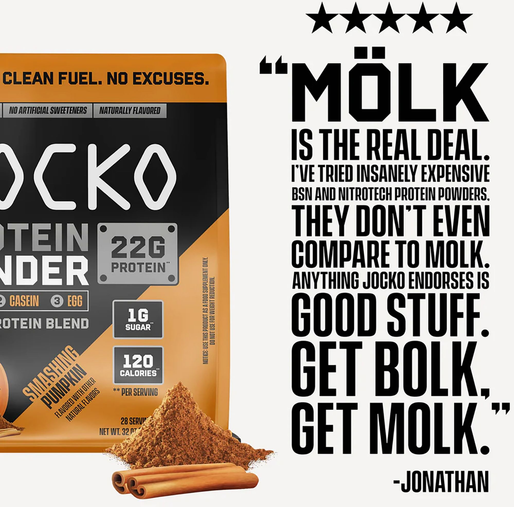 JOCKO Smashing Pumpkin 2 Lb. Protein Powder product image