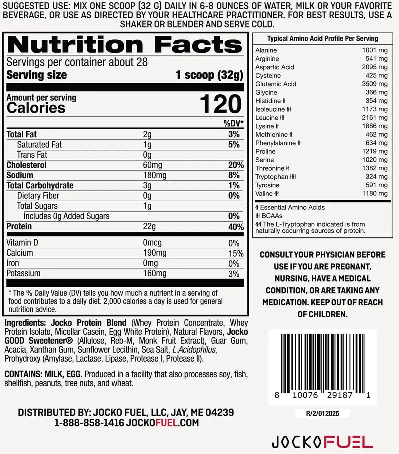 JOCKO Gingerbread Cookie Molk Protein Powder – 2 lbs. product image