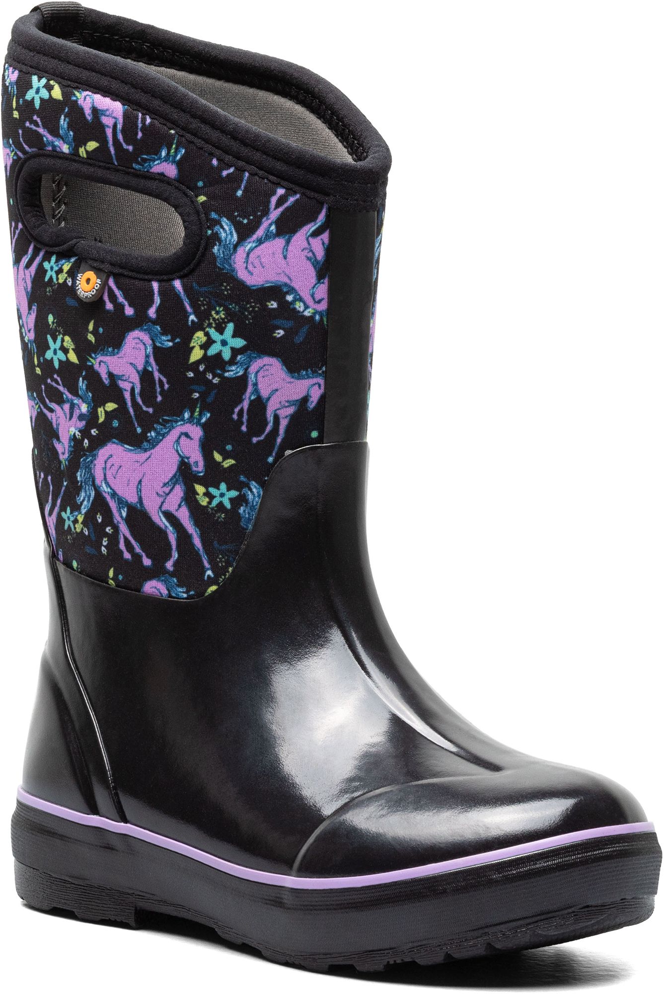 Bogs Kids' Classic II Unicorn Awesome Waterproof Insulated Rain Boots