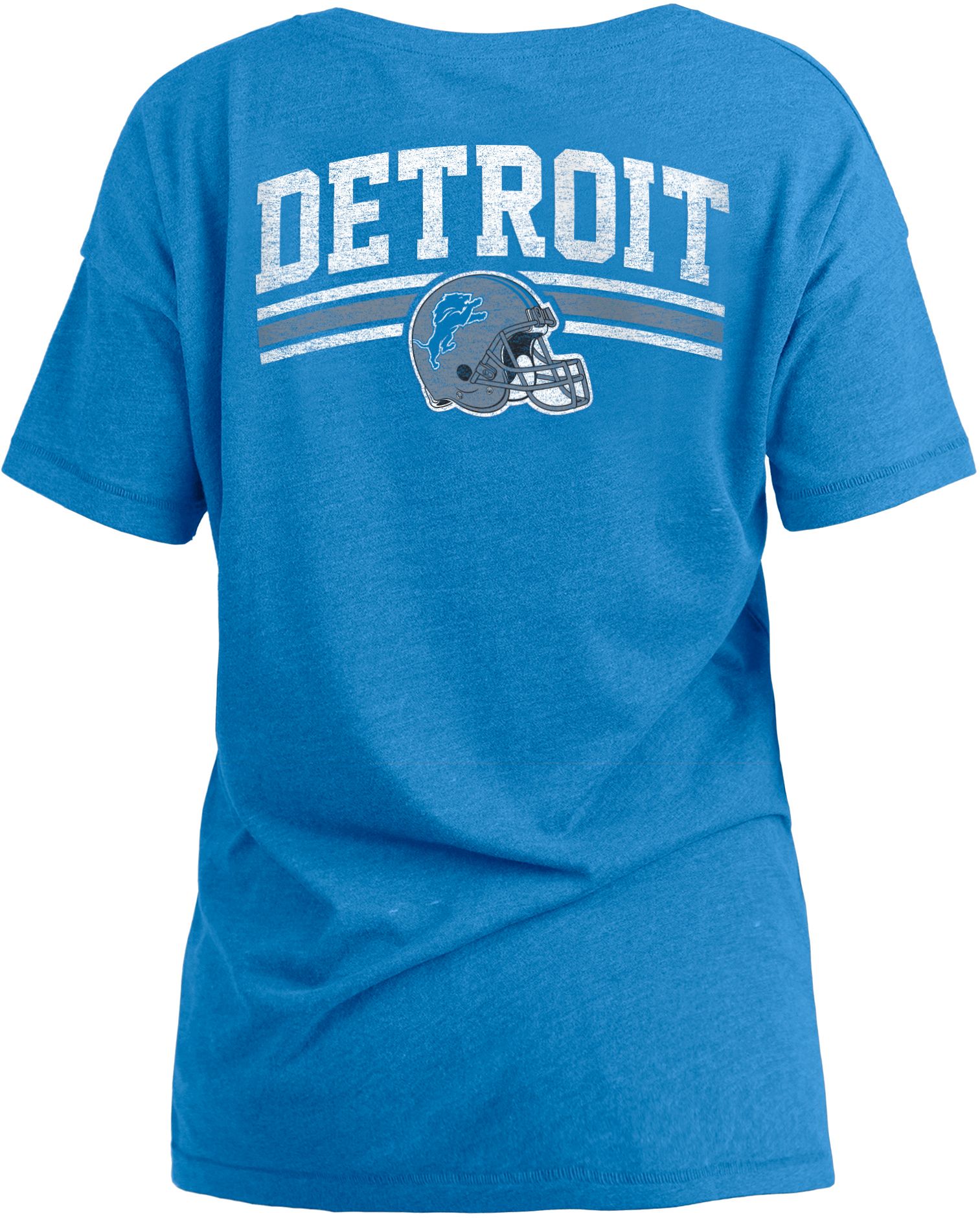 New Era Women's Detroit Lions Relaxed Back Blue T-Shirt product image