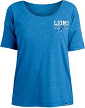 New Era Women's Detroit Lions Relaxed Back Blue T-Shirt product image