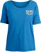 New Era Women's Los Angeles Rams Relaxed Back Blue T-Shirt product image