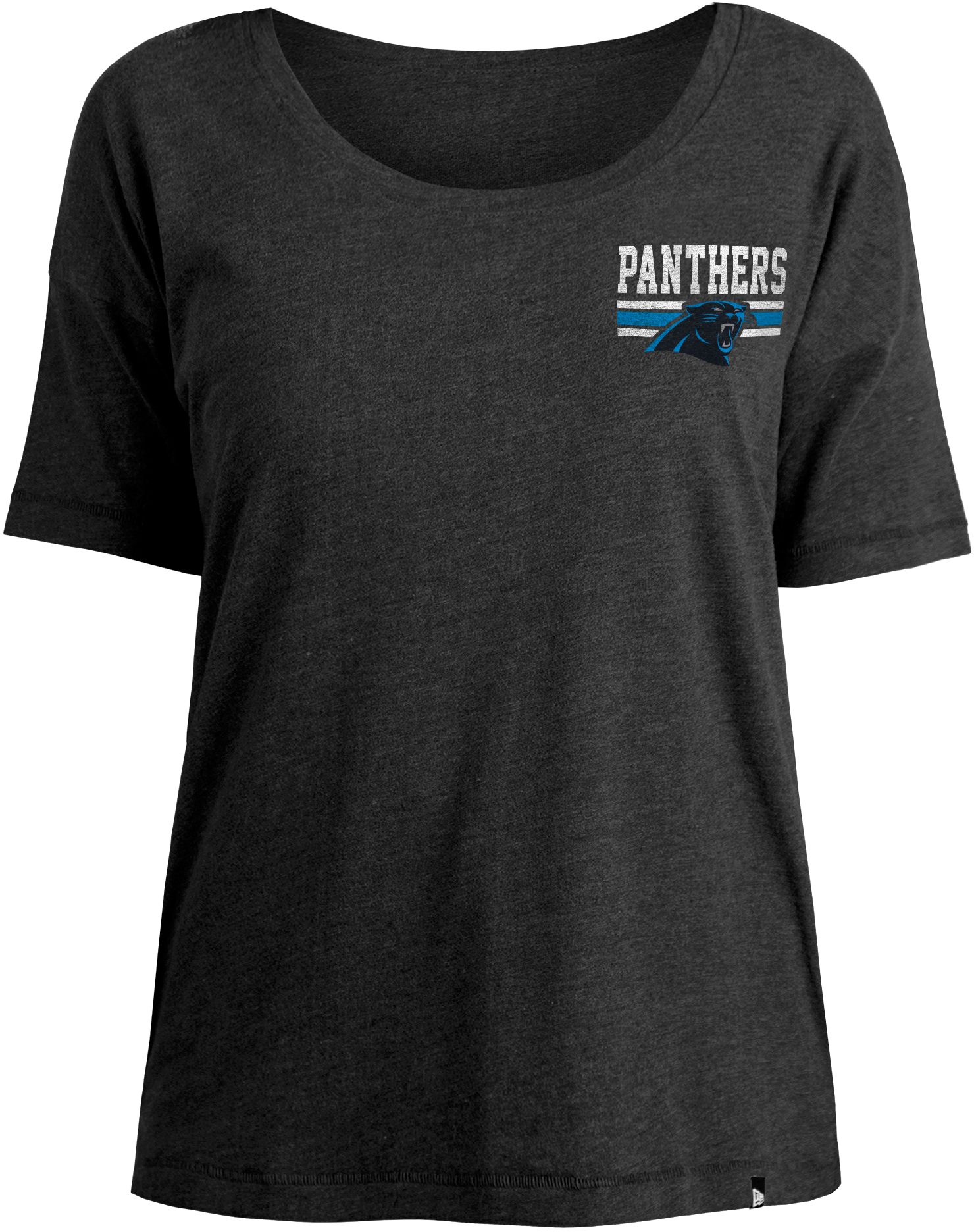 New Era Women's Carolina Panthers Relaxed Back Black T-Shirt product image