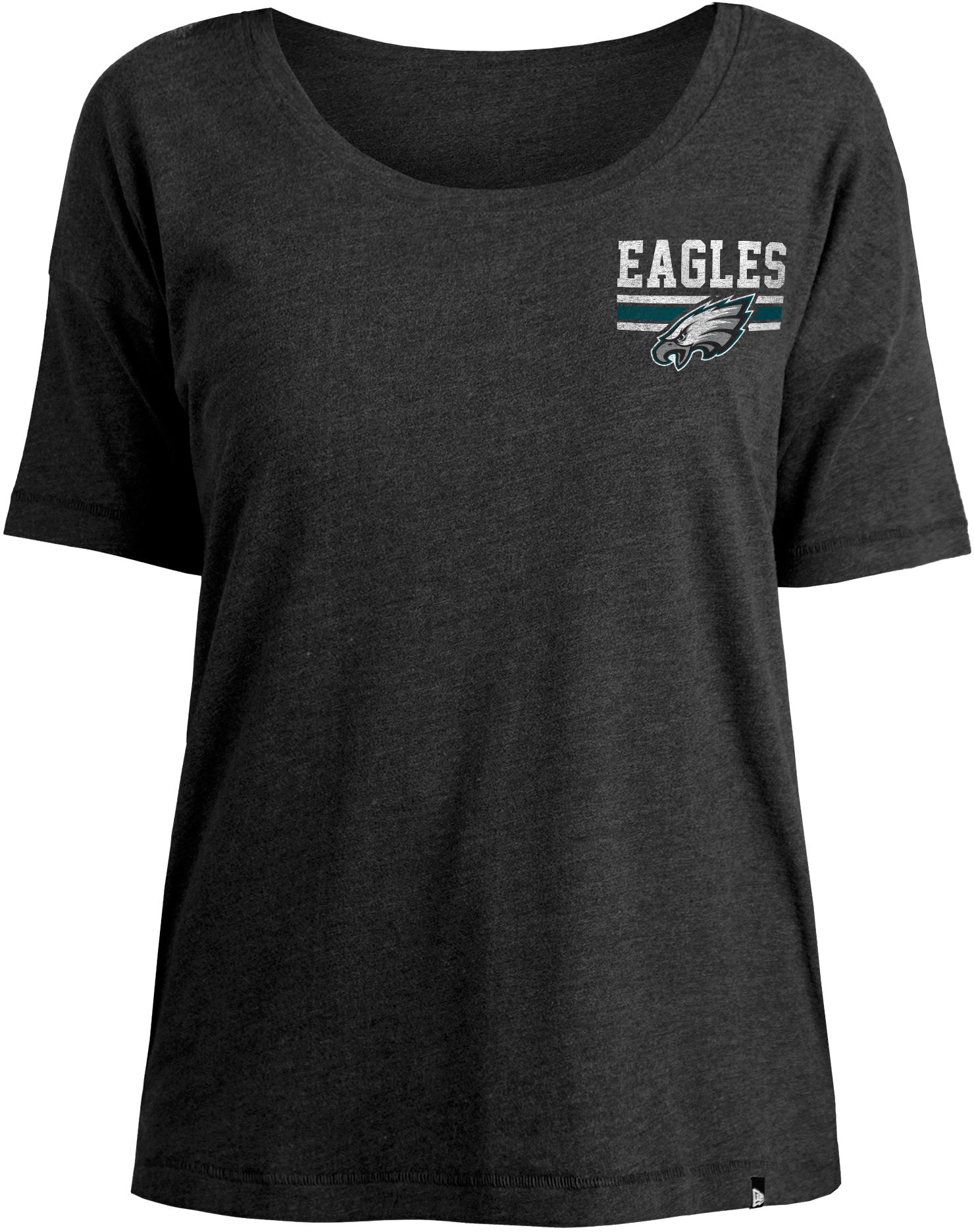 New Era Women's Philadelphia Eagles Relaxed Back Black T-Shirt product image