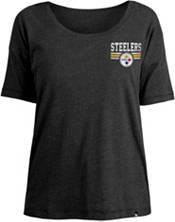 New Era Women's Pittsburgh Steelers Relaxed Back Black T-Shirt product image