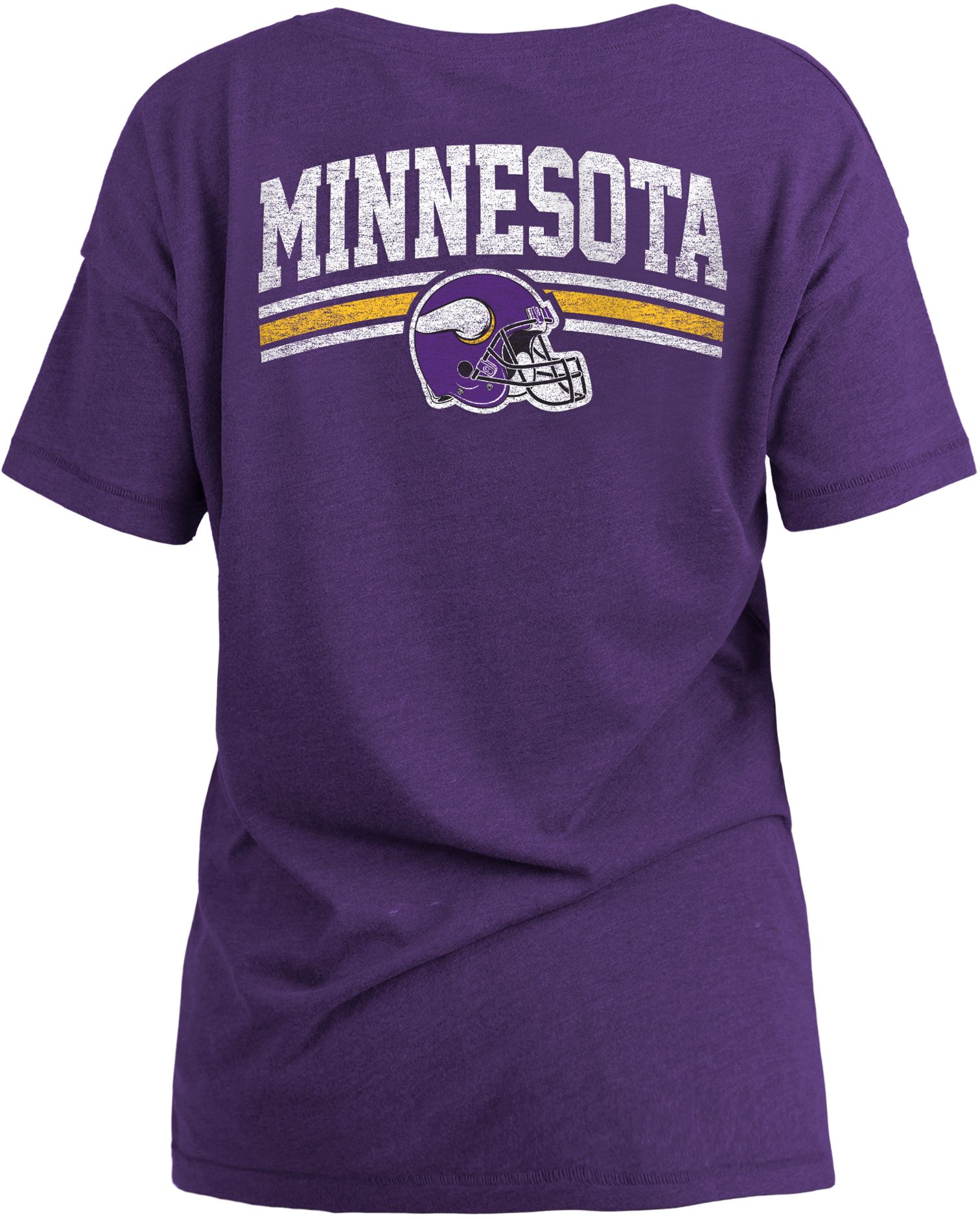 New Era Women's Minnesota Vikings Relaxed Back Purple T-Shirt product image