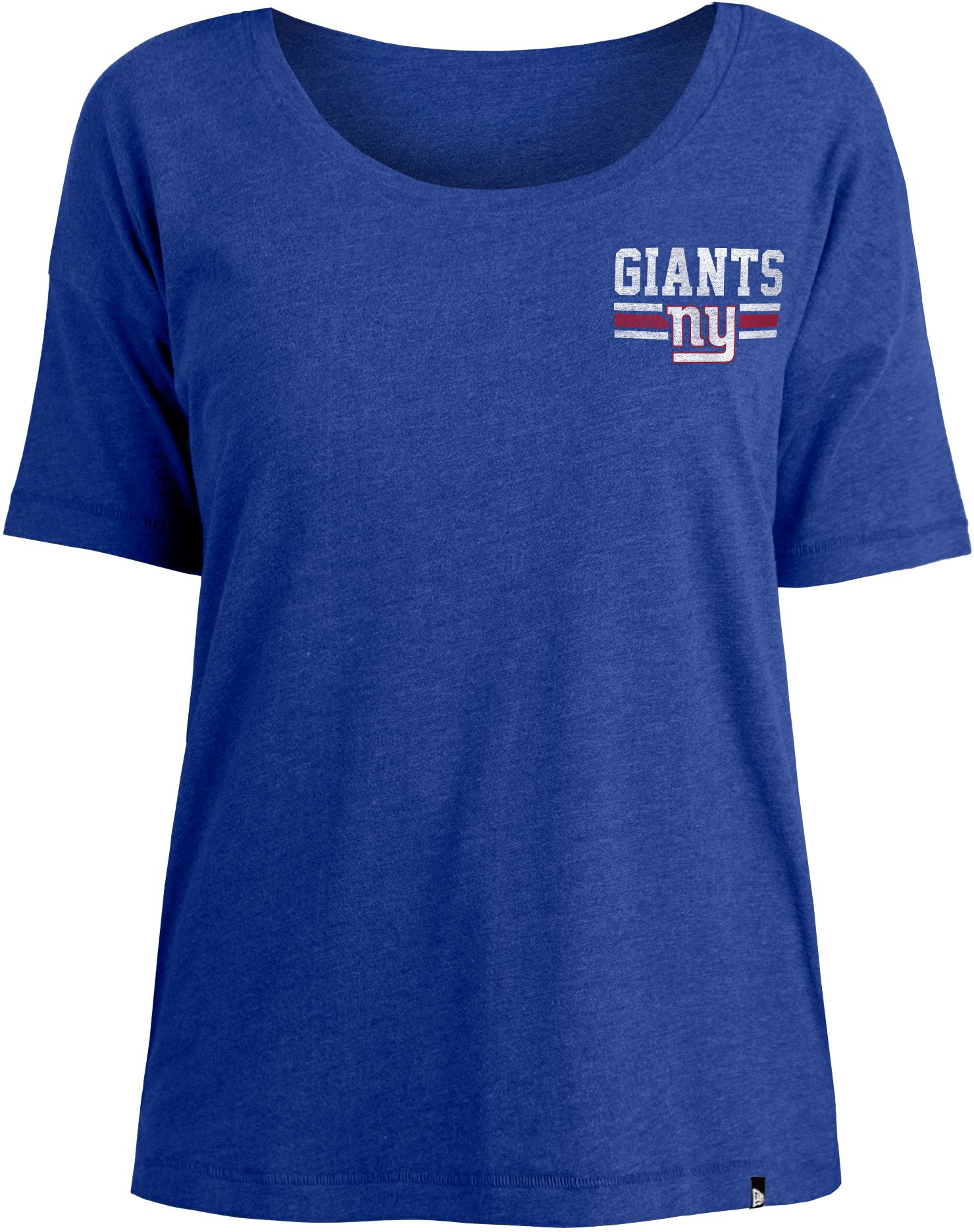New Era Women's New York Giants Relaxed Back Blue T-Shirt product image