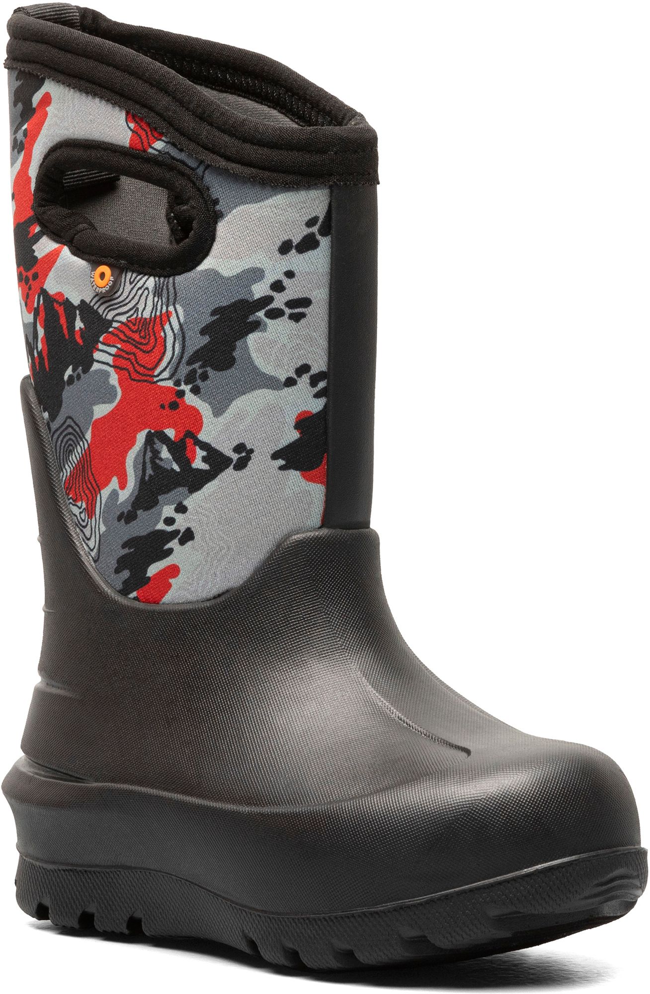 Bogs Kids' Neo-Classic Topo Camo Waterproof Winter Boots