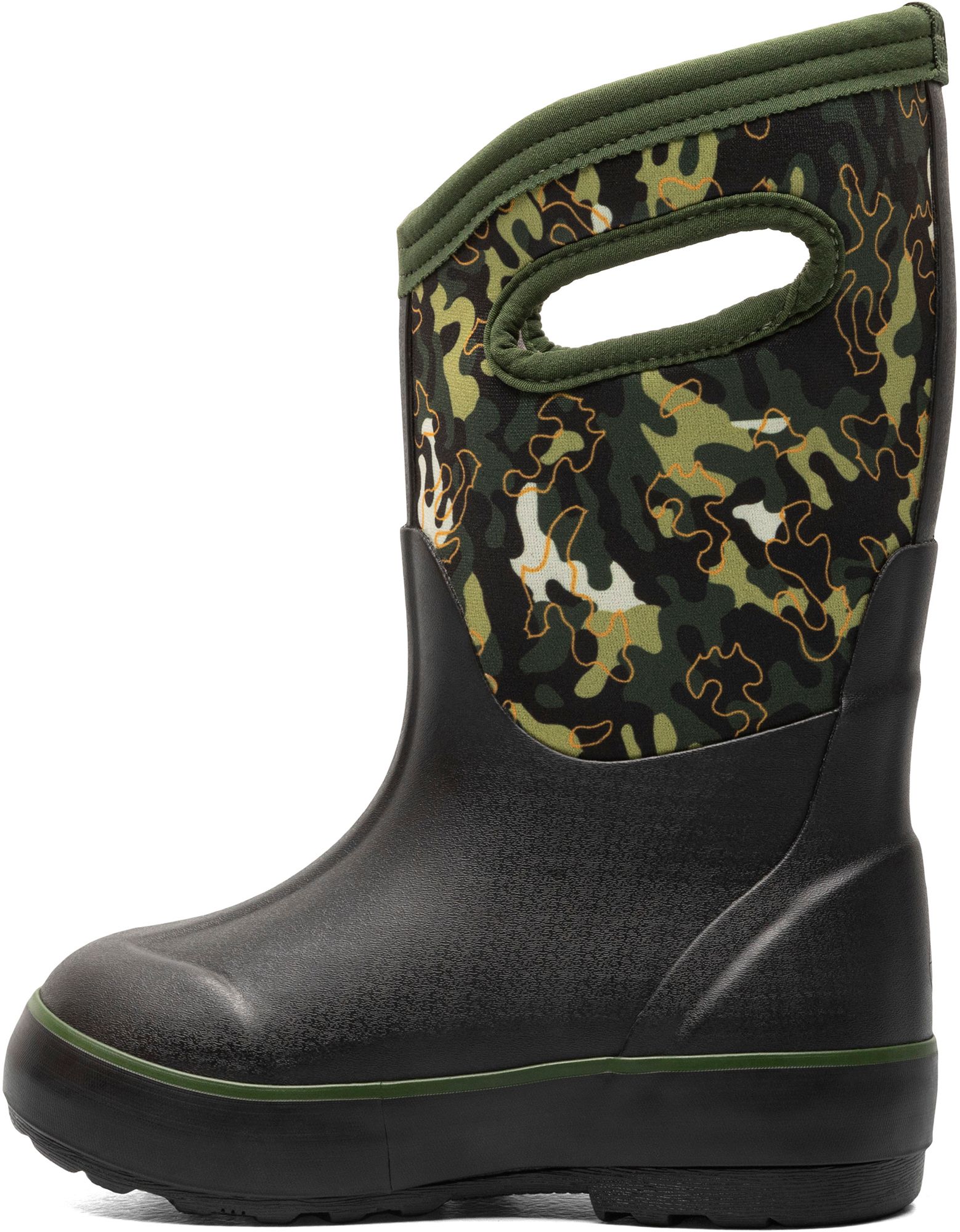 Bogs Kids' Classic II Pop Camo Waterproof Winter Boots