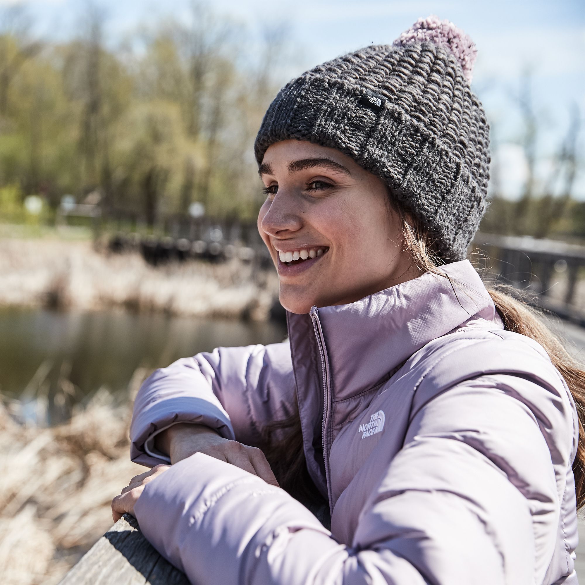 the north face chunky knit beanie