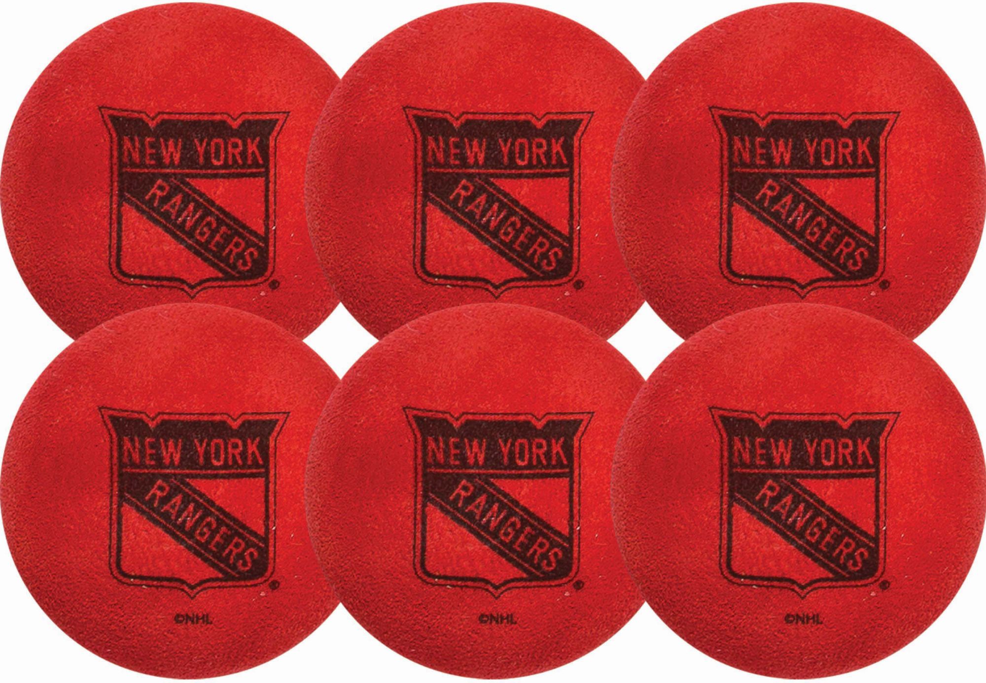 Franklin New York Rangers 6 Pack Hockey Balls product image