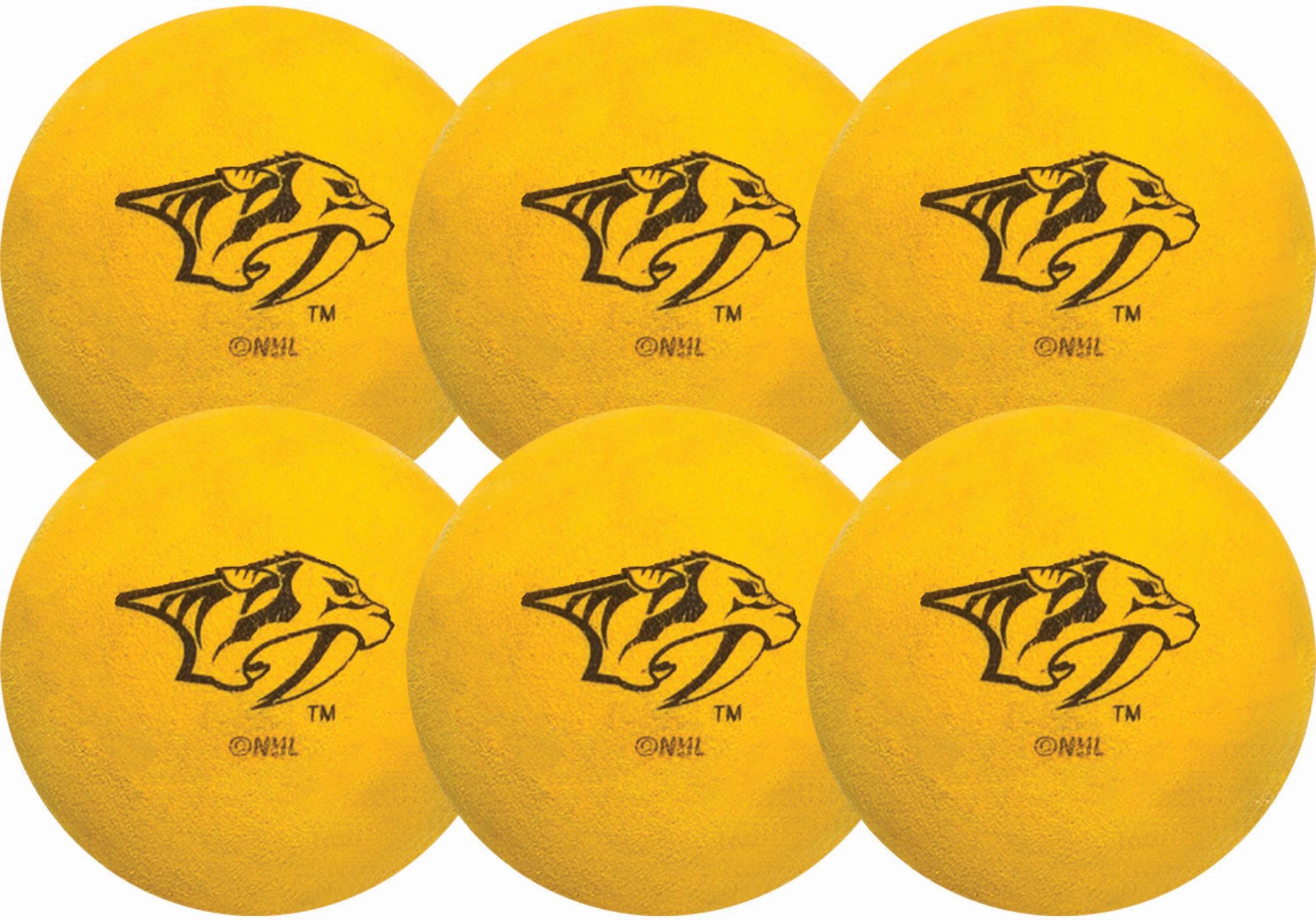 Franklin Nashville Predators 6 Pack Hockey Balls product image