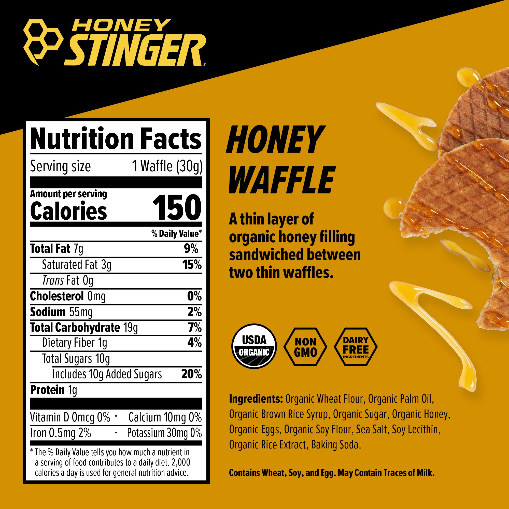 Honey Stinger Organic Energy Waffle product image