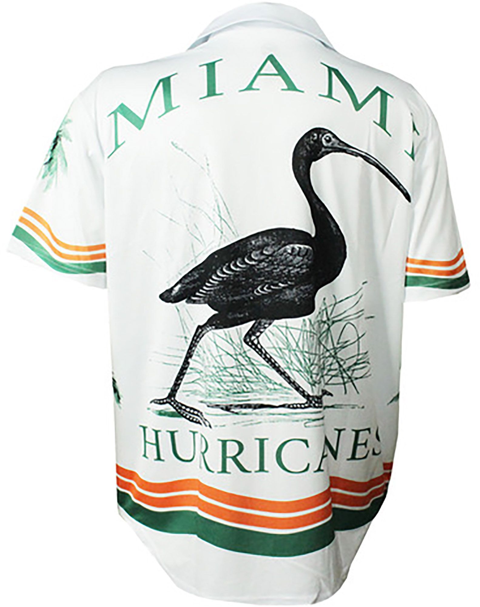 Dyme Lyfe Men's Miami Hurricanes White Sublimated Colorblock T-Shirt product image