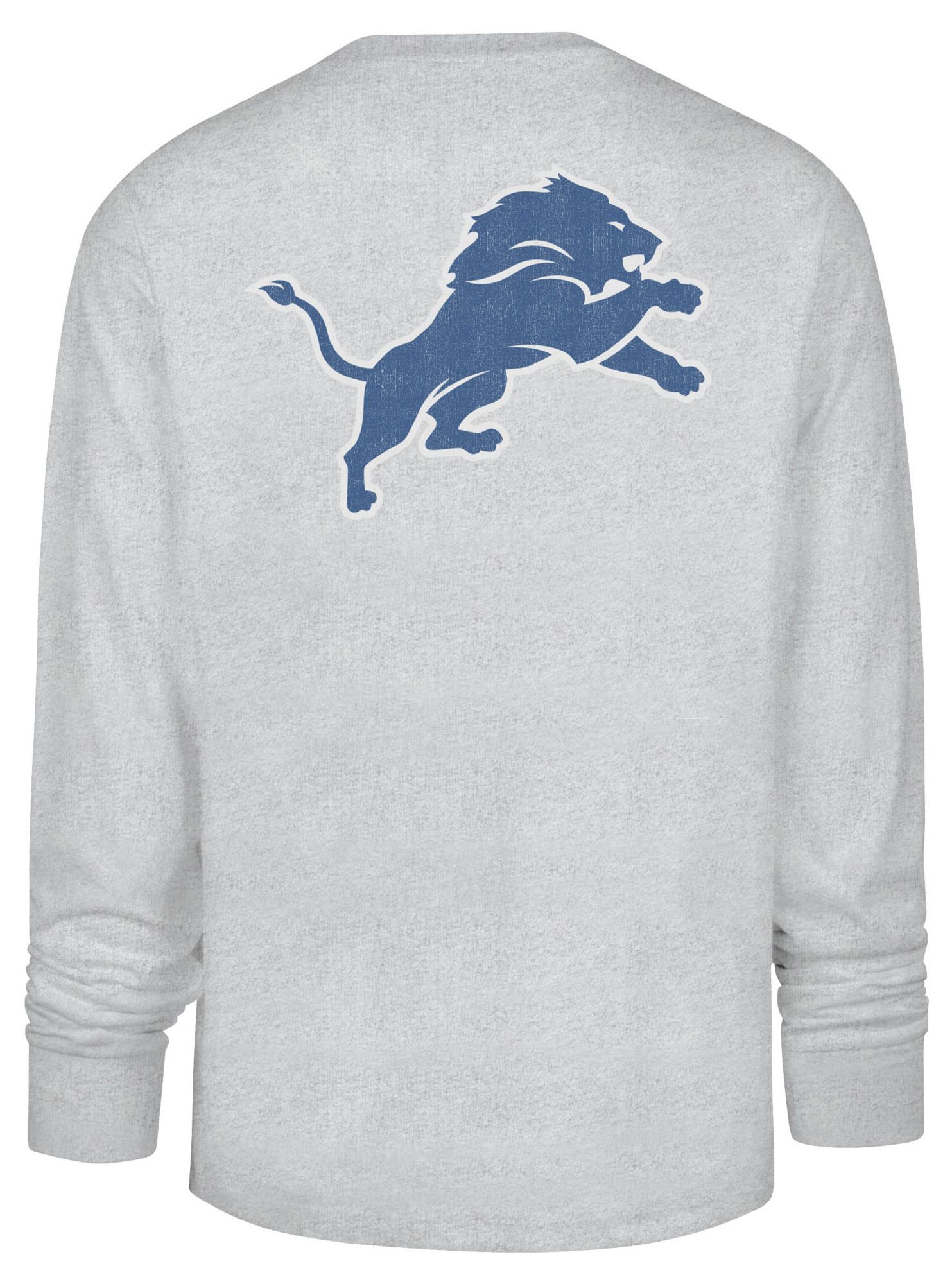 '47 Men's Detroit Lions Grey Alumnus Long Sleeve Shirt product image