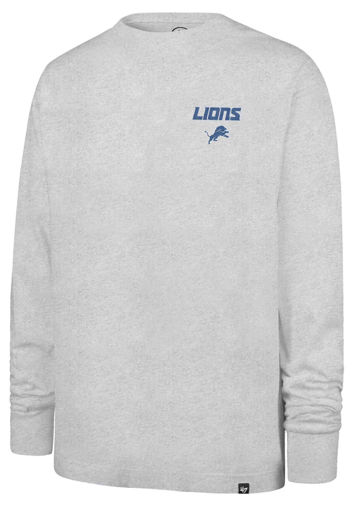 '47 Men's Detroit Lions Grey Alumnus Long Sleeve Shirt product image