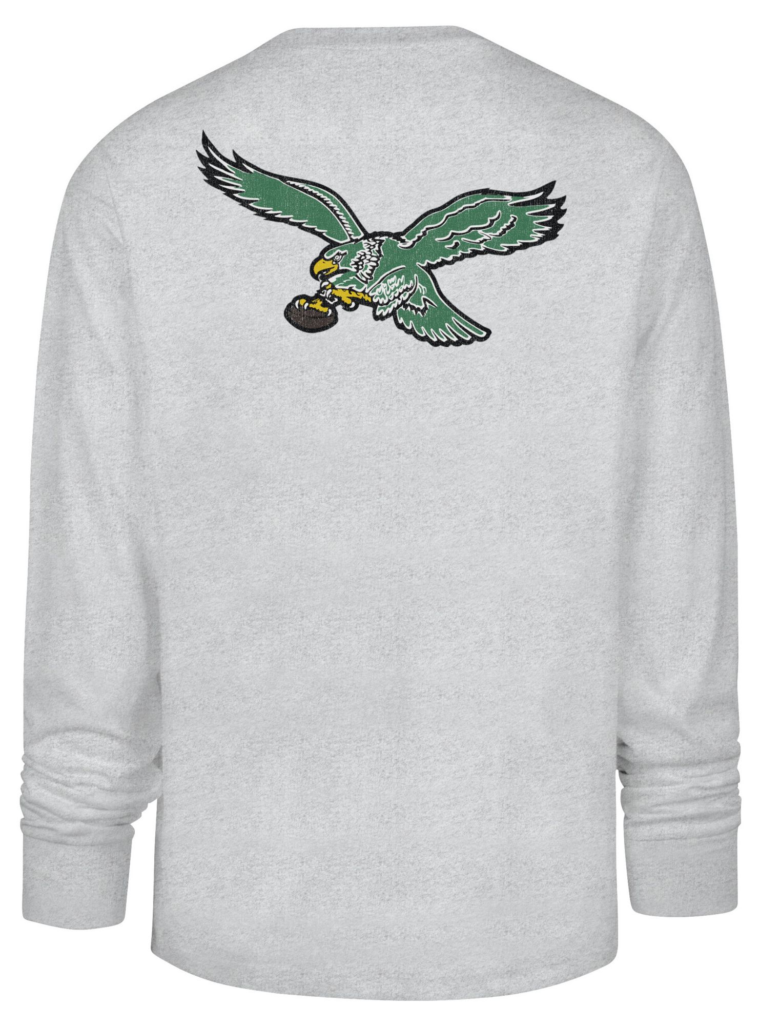 '47 Men's Philadelphia Eagles Grey Alumnus Long Sleeve Shirt product image