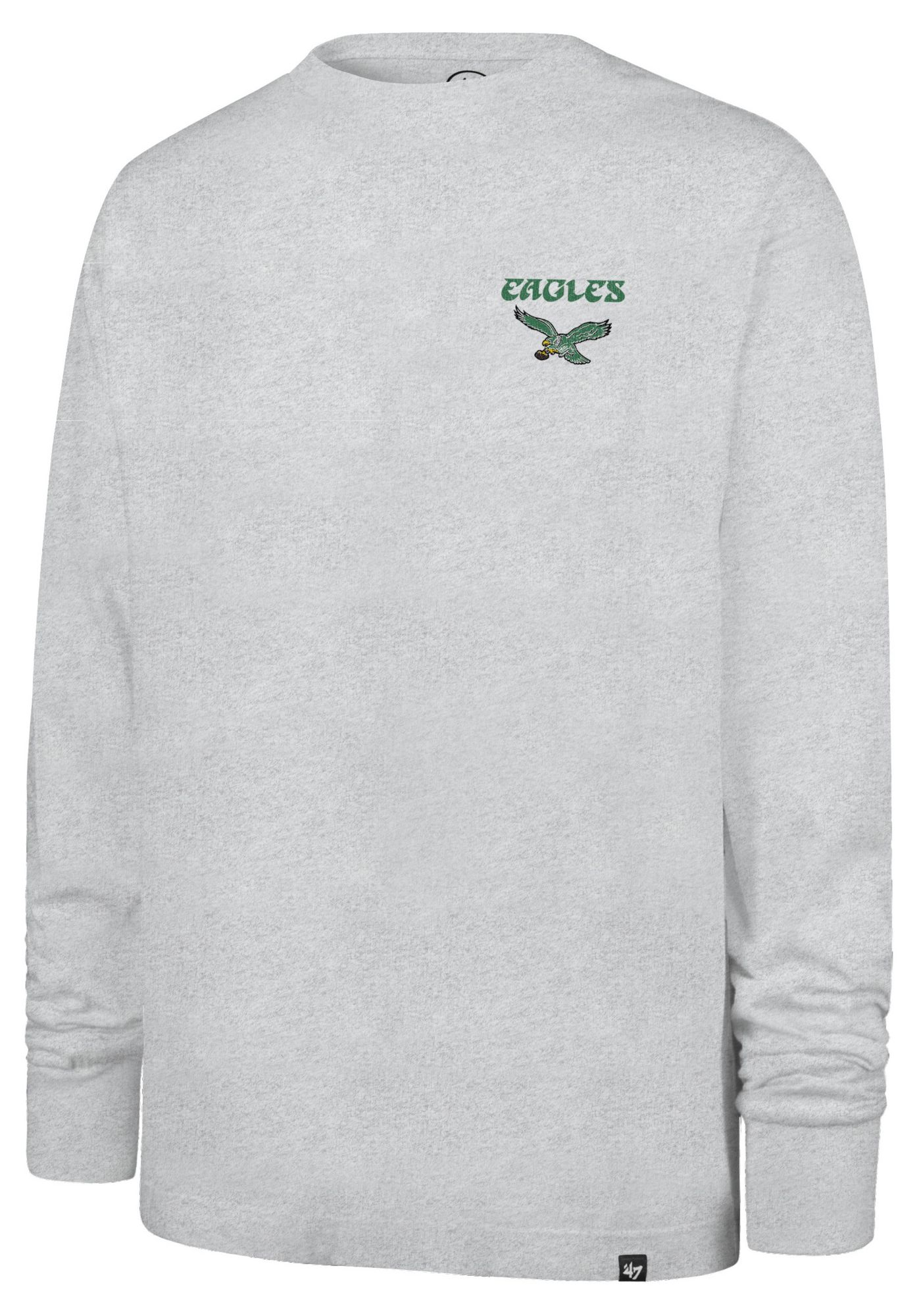 '47 Men's Philadelphia Eagles Grey Alumnus Long Sleeve Shirt product image