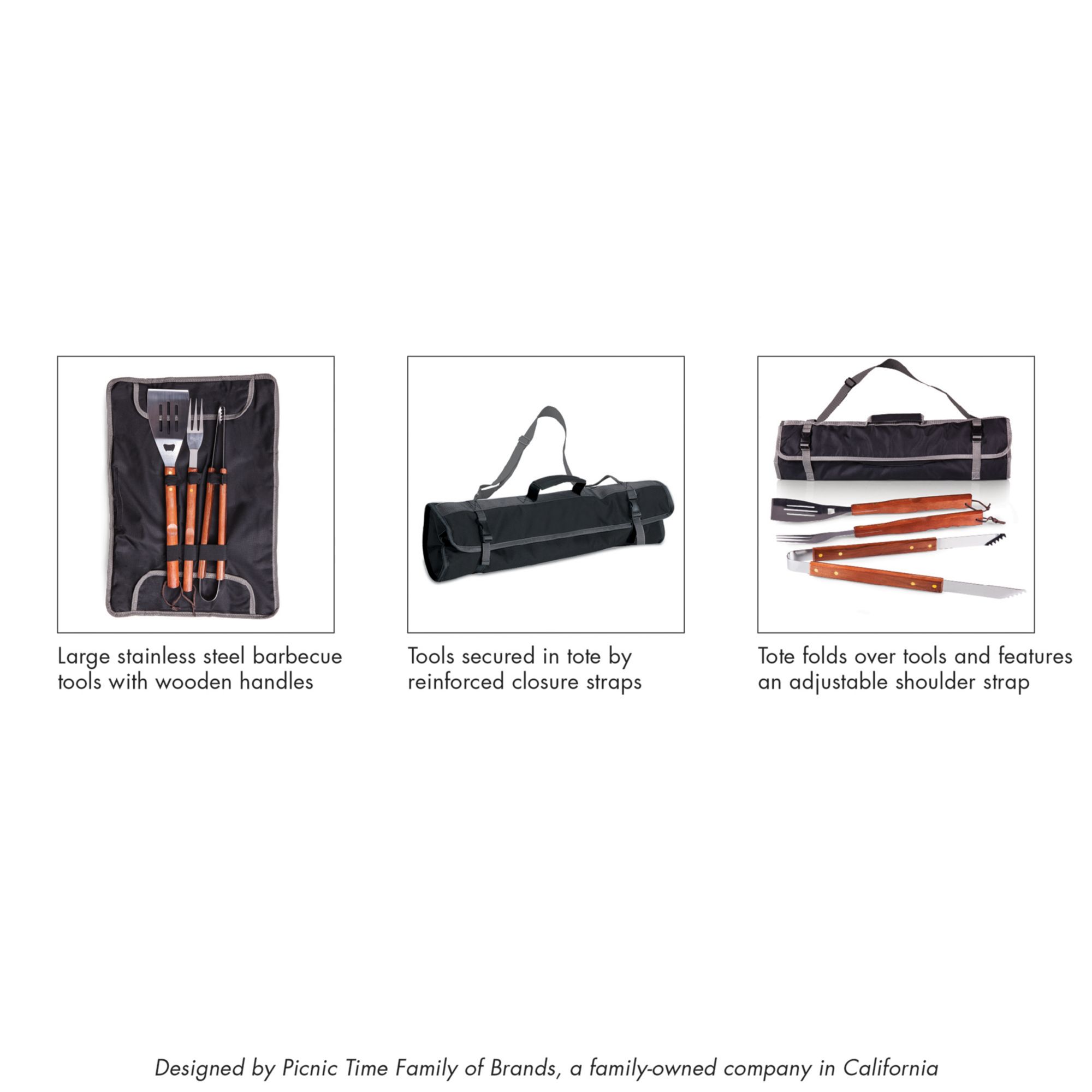 Picnic Time Dallas Cowboys 3-Piece BBQ Tote and Grill Set