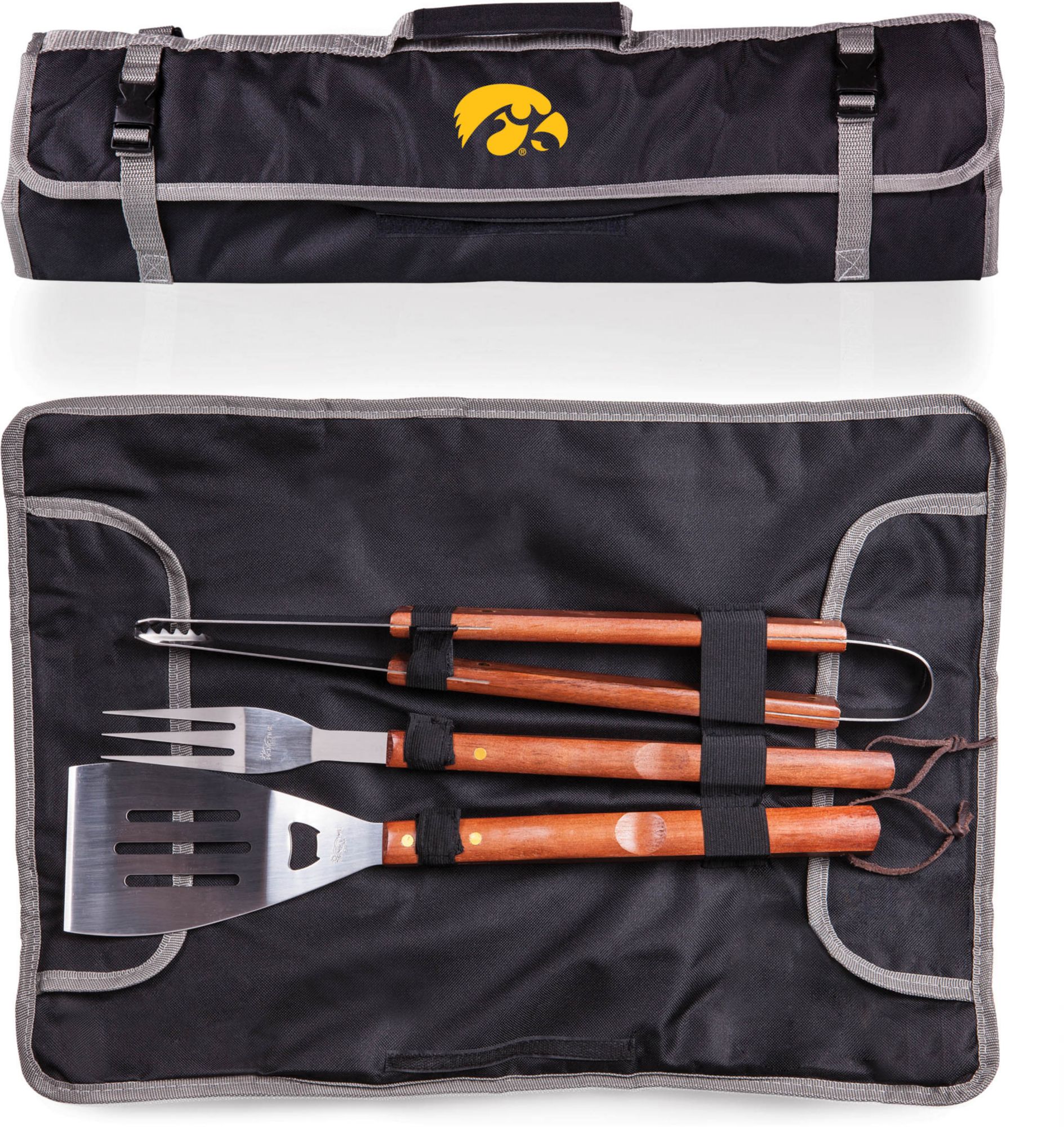 Picnic Time Iowa Hawkeyes 3-Piece BBQ Tote & Grill Set