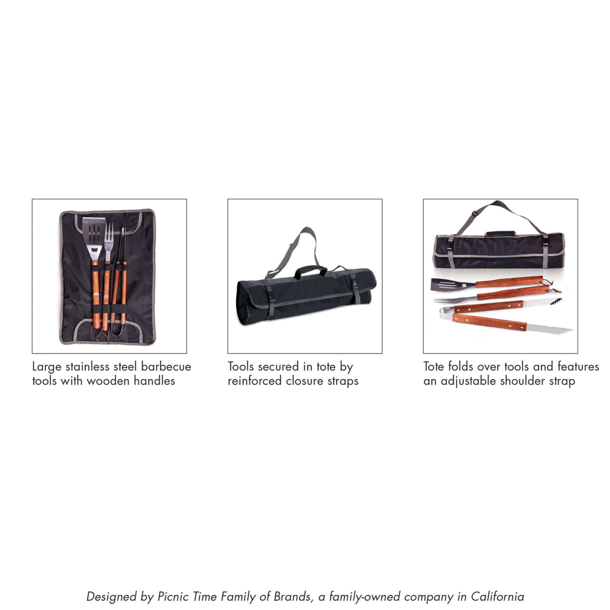 Picnic Time Los Angeles Rams 3-Piece BBQ Tote and Grill Set product image