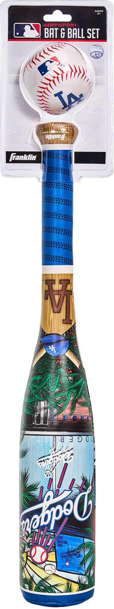 Franklin Los Angeles Dodgers Club Culture Soft Bat and Ball Set product image