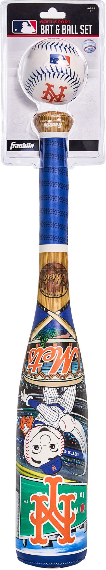 Franklin New York Mets Club Culture Soft Bat and Ball Set product image