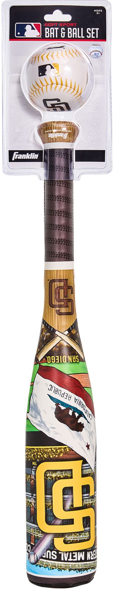 Franklin San Diego Padres Club Culture Soft Bat and Ball Set product image