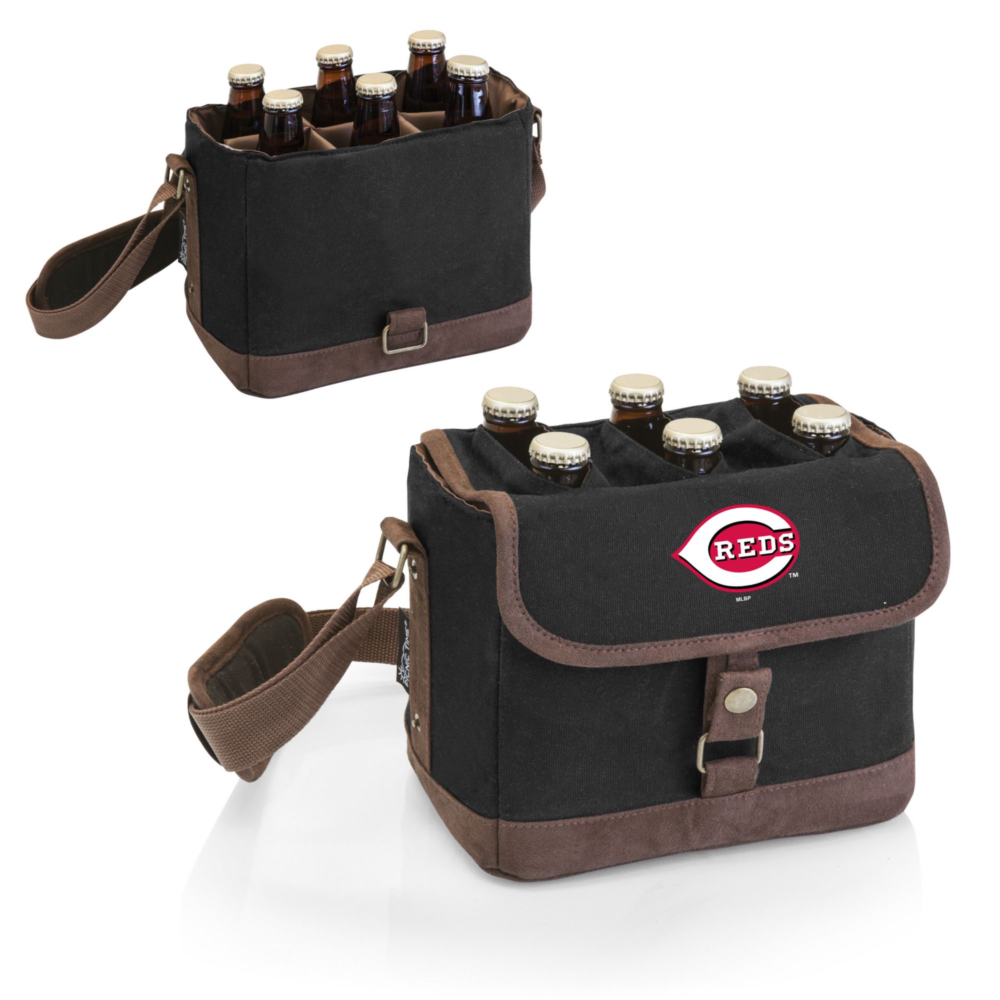 Picnic Time Cincinnati Reds Beer Caddy Cooler Tote and Opener